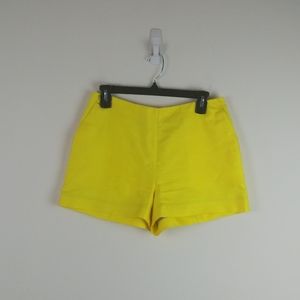 Draper James Yellow Silk/Cotton Blend Shorts(2)